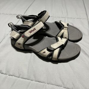 Teva Numa Womens Sports Sandals Size 7 Anatomic Footbed Smoc Pad Gray 4293
